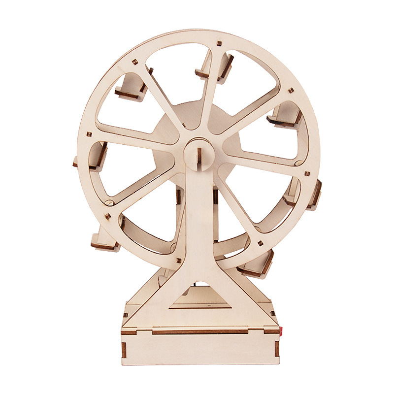 DIY Electric Ferris Wheel 3D Wooden Puzzle Kit