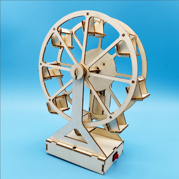 DIY Electric Ferris Wheel 3D Wooden Puzzle Kit